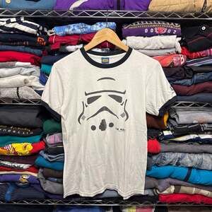 Star Wars Stormtrooper TK 421 Ringer T-Shirt Size S